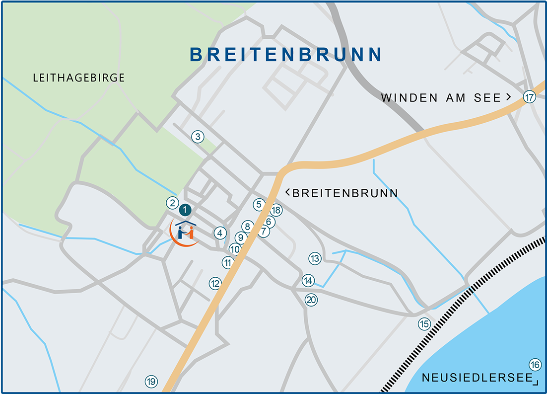Lageplan Breitenbrunn - WohnPartner Kontakt