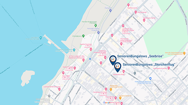 Ortsplan Podersdorf mit SeniorenBungalows